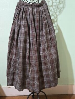 Vintage Bobbie Brooks Plaid Skirt S/M 100% Washable Cotton